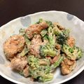 たにゃぶ's cooksnap of when they made 鶏胸肉とブロッコリーのオーロラソース和え.