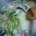 chilina's cooksnap of when they made 青梗菜とハムのクリーム煮.
