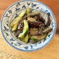 桃華0408's cooksnap of when they made 冷やしなすときゅうりの中華風サラダ.