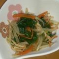 てぃーmam's cooksnap of when they made ほうれん草ともやしのナムル.