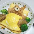 QOO36's cooksnap of when they made リラックマのオムライス.