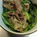 ｋａｍｉｙａｍａ's cooksnap of when they made 牛肉と小松菜のニンニク風味炒め.