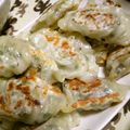 J・0505's cooksnap of when they made キャベツとにらたっぷり豚肉餃子.
