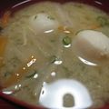 かおたんかずたん's cooksnap of when they made 朝、ごぼうサトイモ人参具だくさんお味噌汁.