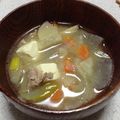 サトちゃん♪'s cooksnap of when they made 旦那絶賛☆母の豚汁.