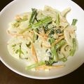 NO.11's cooksnap of when they made レンコンと小松菜の醤油マヨマス和え.