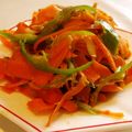 Spain's cooksnap of when they made 人参＆ピーマンの鮮やかキンピラ.