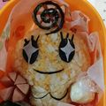 fukanamari's cooksnap of when they made たまごっち めめっち弁当♡.