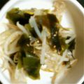 ペコミルク。's cooksnap of when they made もやしと乾燥わかめのナムル.