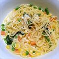 新妻BECHI's cooksnap of when they made クノールカップスープで時短パスタ！.