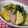 にゃぁくん's cooksnap of when they made 小松菜と麩のチャンプルー.