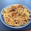 そらにこママ's cooksnap of when they made やみつき〜♡ネギたっぷり納豆キムチパスタ.
