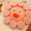 晩酌天国's cooksnap of when they made ✿お花が笑う目玉焼き✿.