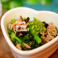 ruruchirin's cooksnap of when they made 菜の花とツナと塩昆布の和え物.