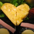 39rainbow's cooksnap of when they made お弁当に！ハート型卵焼き.