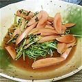 きく星's cooksnap of when they made 豆苗と魚ニソ＊オイレモ炒め.