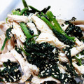 ＬＯＶＥＤＯＧＳ's cooksnap of when they made レンジで簡単小松菜とささみの和えもの.
