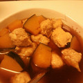 ねねぽこ's cooksnap of when they made 簡単煮物！かぼちゃと鶏だんご.
