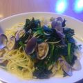 みゅーるしあな's cooksnap of when they made ☆旦那クックあさりとほうれん草のパスタ☆.