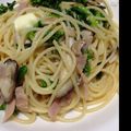 ゆもじゃこ's cooksnap of when they made 菜の花とベーコンのあっさりパスタ.