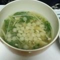 kimi1127's cooksnap of when they made ❤水菜とエノキのお味噌汁❤.