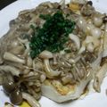 ライオンのスキッピィ's cooksnap of when they made 豆腐ステーキ　きのこソース♪.