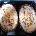 まめくろん's cooksnap of when they made 鮭とほうれん草のホワイトソース焼き。.