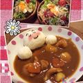 実紗♪'s cooksnap of when they made 簡単キャラごはん★アンパンマンカレー.