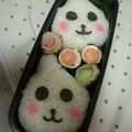 abumix's cooksnap of when they made キャラ弁。Qｏｏちゃん弁当♪.
