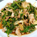優kun01mama's cooksnap of when they made 生姜がいいね！豚とかぶの葉の炒め物.