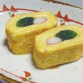 QOO36's cooksnap of when they made かにかま・ほうれん草入りたまご焼.