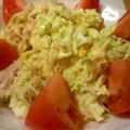 Pecoe's cooksnap of when they made ツナとゆで卵のマヨキャベツサラダ～☆.