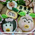 kasumin115's cooksnap of when they made キャラ弁★はなかっぱとももかっぱちゃん.
