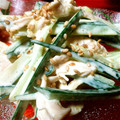 DIVAJULIA's cooksnap of when they made レンジで簡単☆鶏ささ身のからしマヨ和え.