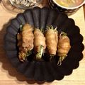 Uはる's cooksnap of when they made 水菜の豚ばら巻き.