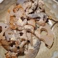 ヨシヨッシー's cooksnap of when they made おつまみ！れんこんのガーリックチーズ炒め.