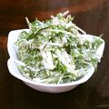 おぱんさん's cooksnap of when they made 簡単＆美味い！水菜のごま和えサラダ☆.