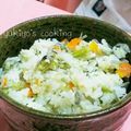 ユキ★ユウキ's cooksnap of when they made 小松菜とじゃこの中華風炊き込みごはん.