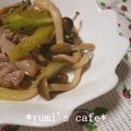ゆみ‘ｓカフェ's cooksnap of when they made きのこと豚肉の中華炒め.