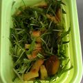 彩音ｍａｍａ's cooksnap of when they made 水菜と油揚げのサラダ.