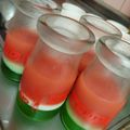ハチ8コロ8's cooksnap of when they made WECKで　しましま風　夏のスイカゼリー.