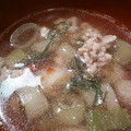 ♪えりりん♪'s cooksnap of when they made 旨簡単☆鶏ひき肉とネギのアジアンスープ.
