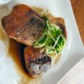 tiha's cooksnap of when they made 完成：ぶりステーキ♪バルサミコ酢.