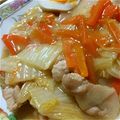 ちゃきんぐ's cooksnap of when they made 豚肉と白菜の中華丼★オイスター風味 簡単.