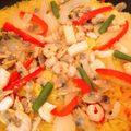 natumihagi's cooksnap of when they made 魚介のフライパン・パエリア.