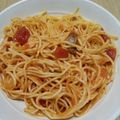 シルバ応援団's cooksnap of when they made うちの定番・トマトスパ.