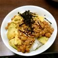 ゆっかりー◎'s cooksnap of when they made 簡単ですいません！納豆＋アボガド＋ご飯.