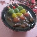 miyuki12's cooksnap of when they made 秋色かぼちゃの白玉ぜんざい.