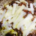 be_minami's cooksnap of when they made 餅とカレーのグラタン風.