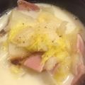 hiranatsu♪'s cooksnap of when they made 白菜とベーコンのクリーム煮.